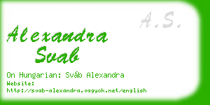 alexandra svab business card